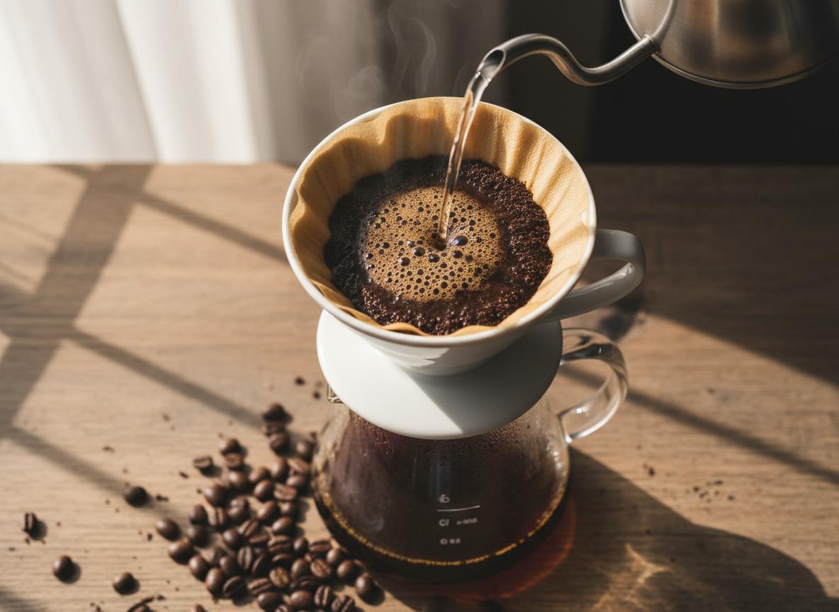 Pour-over recipe steps